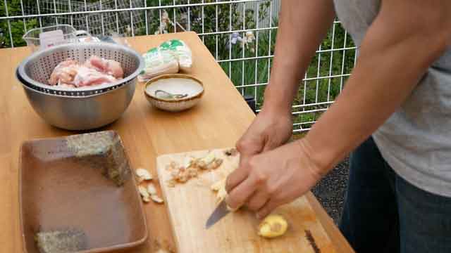 鶏の角煮風