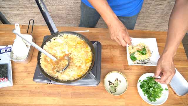 鉄フライパンで簡単親子丼