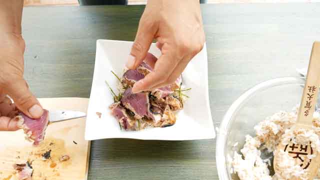 簡単、美味しい、カツオの漬け丼